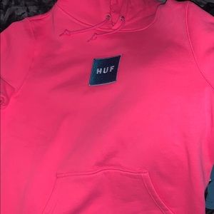 Pink Huf hoodie size medium